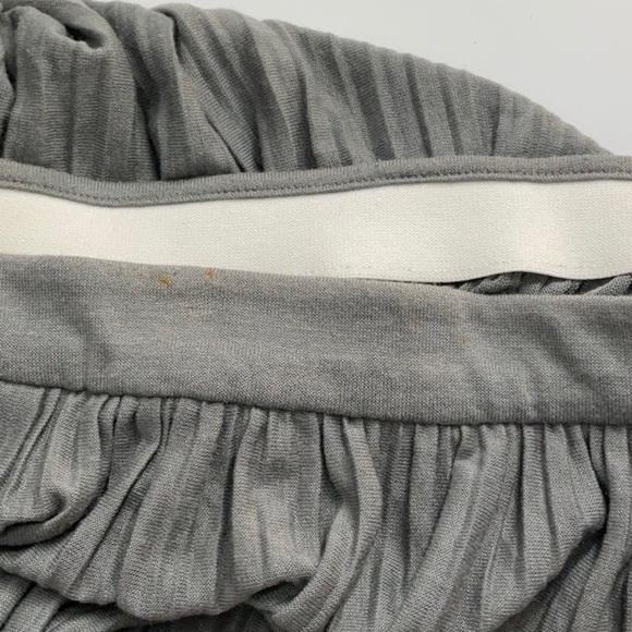 THEORY Osnyo Drapey Tee Pleated Maxi Skirt Gray Size M - Picture 4 of 5
